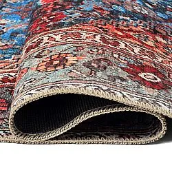 Tappeto a tessitura piatta - Mardin (rosso/blu)