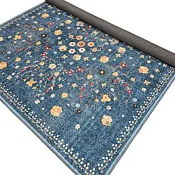 Tappeto a tessitura piatta - Nabilar (blu)