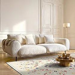 Tappeto a tessitura piatta - Nabilar (crema)