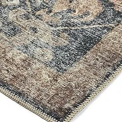 Tappeto a tessitura piatta - Noura (blu scuro)