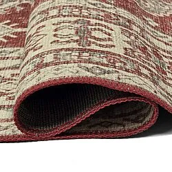 Tappeto a tessitura piatta - Zuleina (rosso)