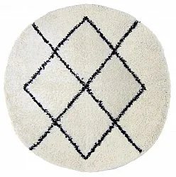 Tappeti rotondi - Marsa (nero/bianco)