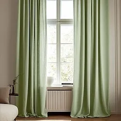 Tende - Tenda effetto lino Andrada (verde chiaro)