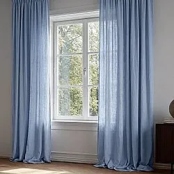Tende - Tenda effetto lino Andrada (blu scuro)
