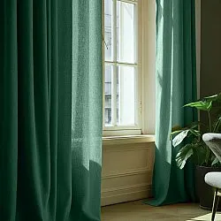 Tende - Tenda effetto lino Andrada (verde scuro)