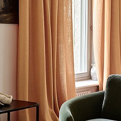 Tende - Tende di lino Cosmina (arancia)