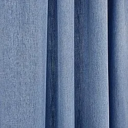 Tende - Tende di lino Melania (blu scuro)