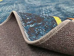 Tappeto Wilton - Zaros (blu/oro)