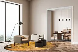 Tappeto rotondo - Minde (oro)