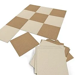 Moquette - Almeria Piastrelle tessili 24 pz. (beige)