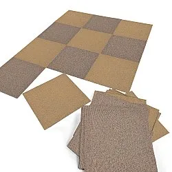 Moquette - Almeria Piastrelle tessili 24 pz. (beige)