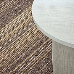 Moquette - Almeria Piastrelle tessili 24 pz. (a righe irregolari marrone)