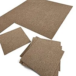 Moquette - Almeria Piastrelle tessili 24 pz. (a righe marrone)