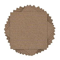 Moquette - Almeria Piastrelle tessili 24 pz. (a righe marrone)