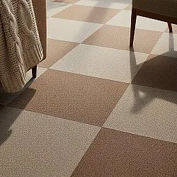 Moquette - Almeria Piastrelle tessili 24 pz. (marrone)