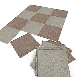 Moquette - Almeria Piastrelle tessili 24 pz. (grigio)