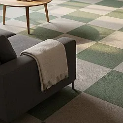 Moquette - Almeria Piastrelle tessili 24 pz. (verde)