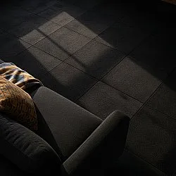 Moquette - Almeria Piastrelle tessili 24 pz. (nero)