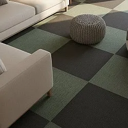 Moquette - Almeria Piastrelle tessili 24 pz. (nero)