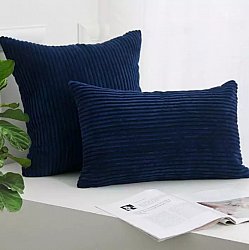 Federa - Striped Velvet 50 x 50 cm (blu)