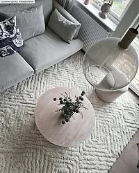 Tappeto A Pelo Lungo - Monti (offwhite)