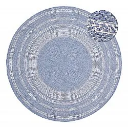 Tappeto rotondo - Indoor/Outdoor Angus (blu)