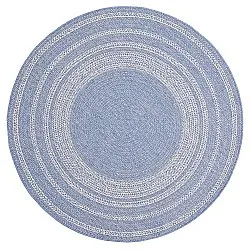 Tappeto rotondo - Indoor/Outdoor Angus (blu)