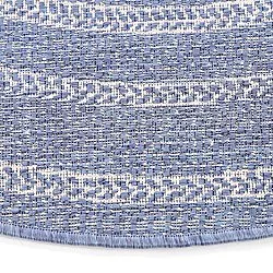 Tappeto rotondo - Indoor/Outdoor Angus (blu)