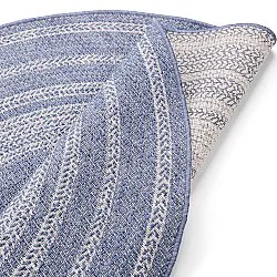 Tappeto rotondo - Indoor/Outdoor Angus (blu)