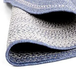 Tappeto rotondo - Indoor/Outdoor Angus (blu)