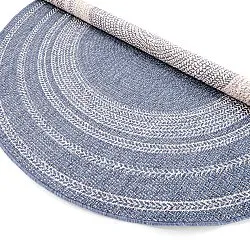 Tappeto rotondo - Indoor/Outdoor Angus (blu)