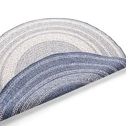 Tappeto rotondo - Indoor/Outdoor Angus (blu)