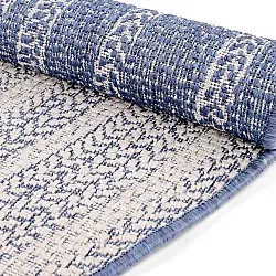 Tappeto rotondo - Indoor/Outdoor Angus (blu)
