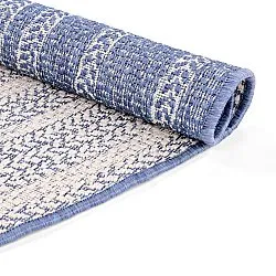 Tappeto rotondo - Indoor/Outdoor Angus (blu)