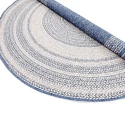 Tappeto rotondo - Indoor/Outdoor Angus (blu)