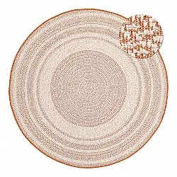 Tappeto rotondo - Indoor/Outdoor Angus (rosso)