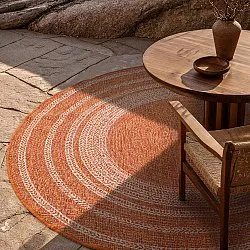 Tappeto rotondo - Indoor/Outdoor Angus (rosso)