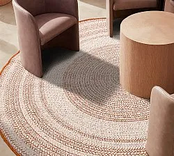Tappeto rotondo - Indoor/Outdoor Angus (rosso)