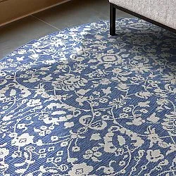 Tappeto rotondo - Brussels Ocean (blu)