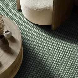 Tappeti per Interni/Esterni - Coastal Wool Look (verde/bianco)