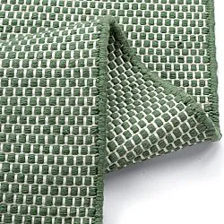 Tappeti per Interni/Esterni - Coastal Wool Look (verde/bianco)