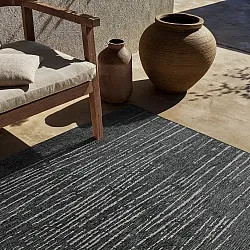 Tappeti per Interni/Esterni - Ragusa (nero/crema)