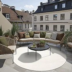 Tappeti rotondi - Indoor/Outdoor Baldwin (cream)