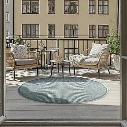 Tappeto rotondo - Tromsø (verde)
