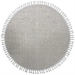 Tappeti rotondi - Indoor/Outdoor Santos (grigio)