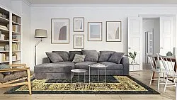 Tappeto Wilton - Tilos (nero/oro)