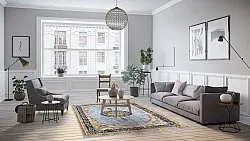 Tappeto Wilton - Lukla (blu)