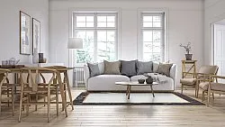 Tappeto Wilton - Cerasia (nero/bianco/oro)