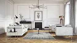 Tappeto Wilton - Ovada (nero/bianco)