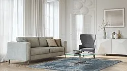 Tappeto Wilton - Santi (blu/beige)